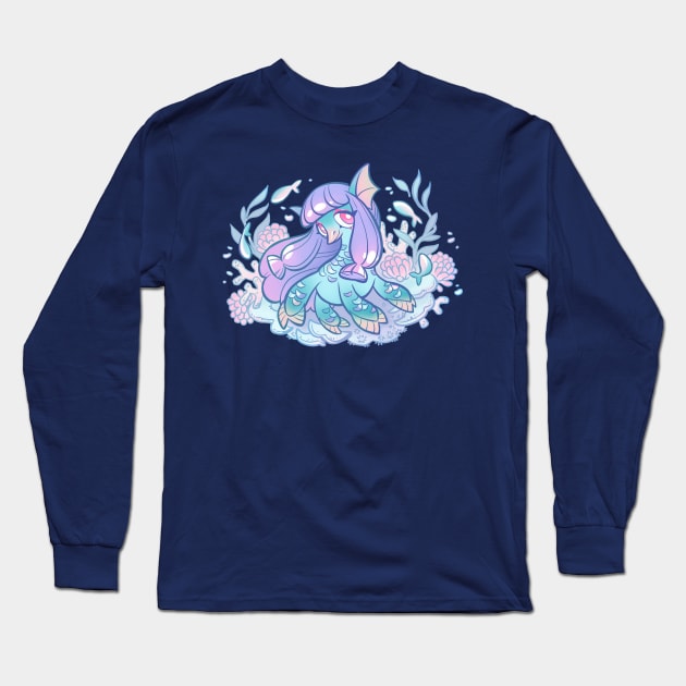 Undersea Amabie Long Sleeve T-Shirt by Mamath